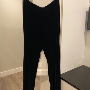 Armani Collezioni Black Velvet Evening Trousers